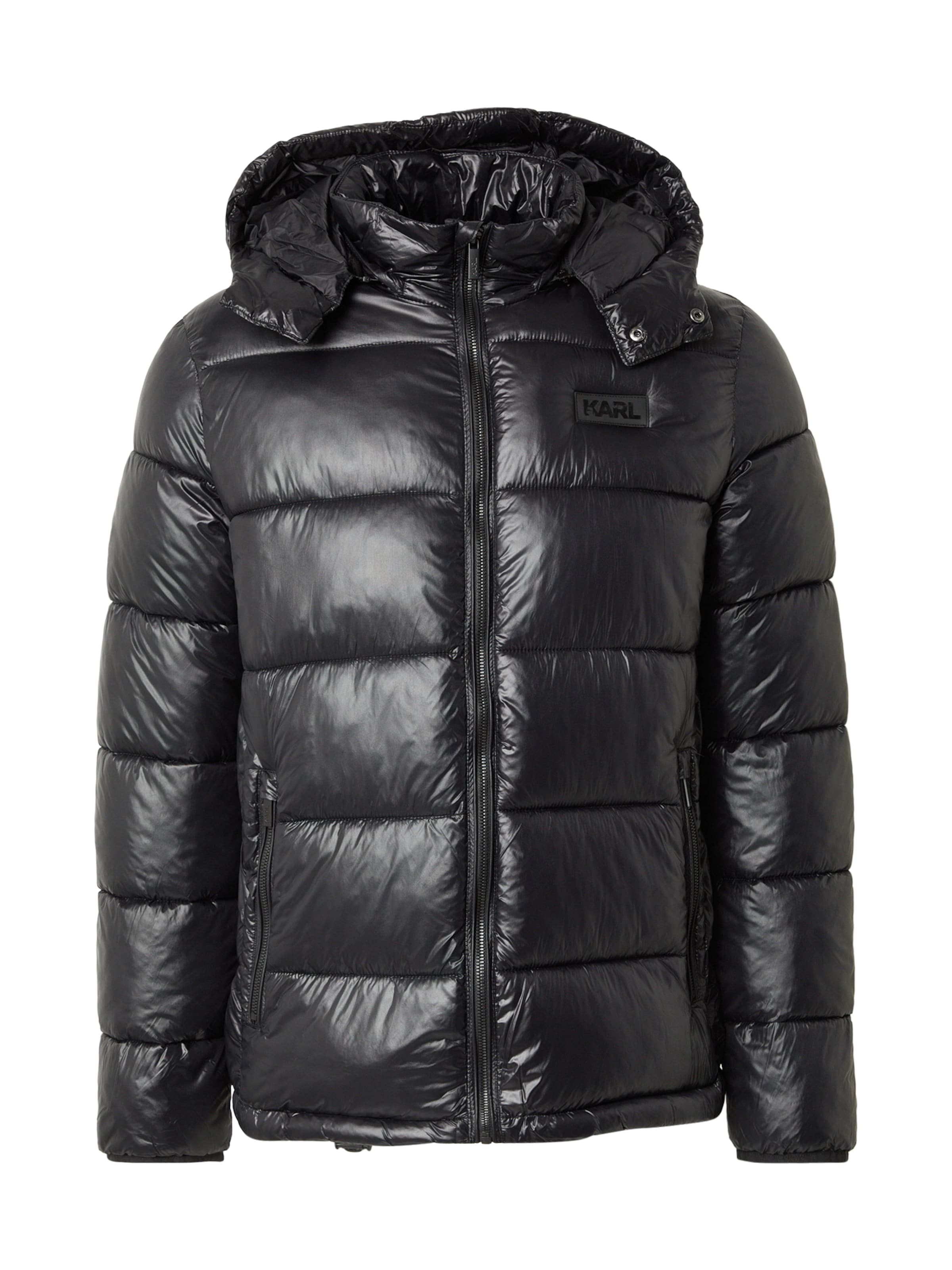 juoda Karl Lagerfeld Demisezoninė striukė: priekis