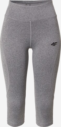 4F Skinny Sportbroek in Grijs: voorkant