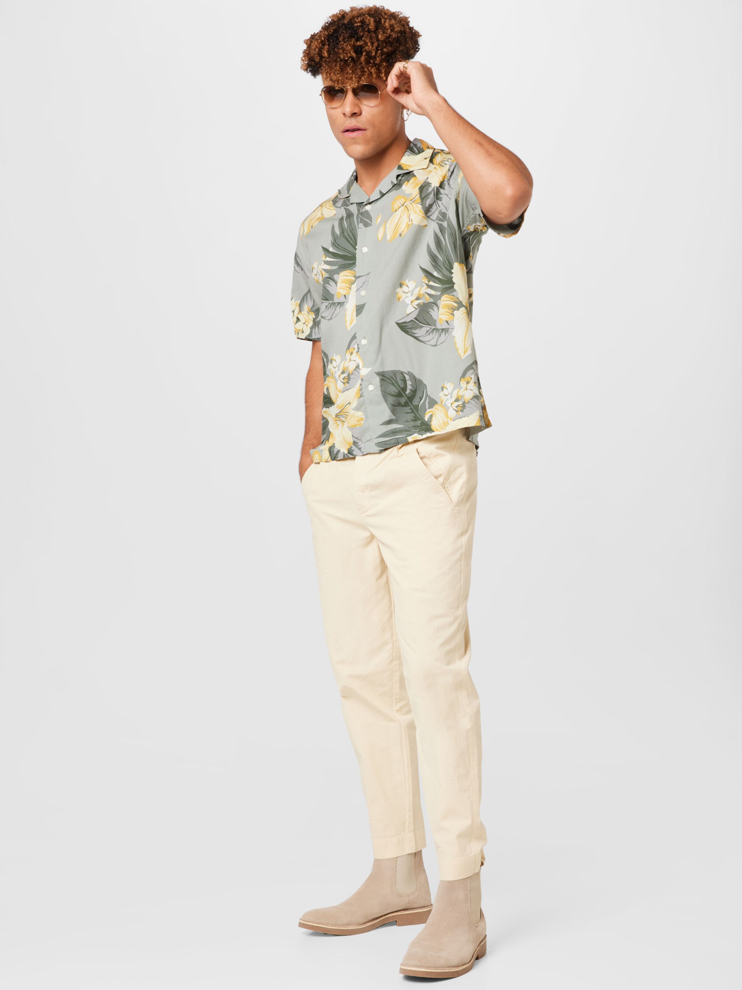 Männer Hemden Abercrombie & Fitch Hemd in Khaki, Pastellgrün - TW78217 Männer Hemden Abercrombie & Fitch Hemd in Khaki, Pastellgrün - TW78217