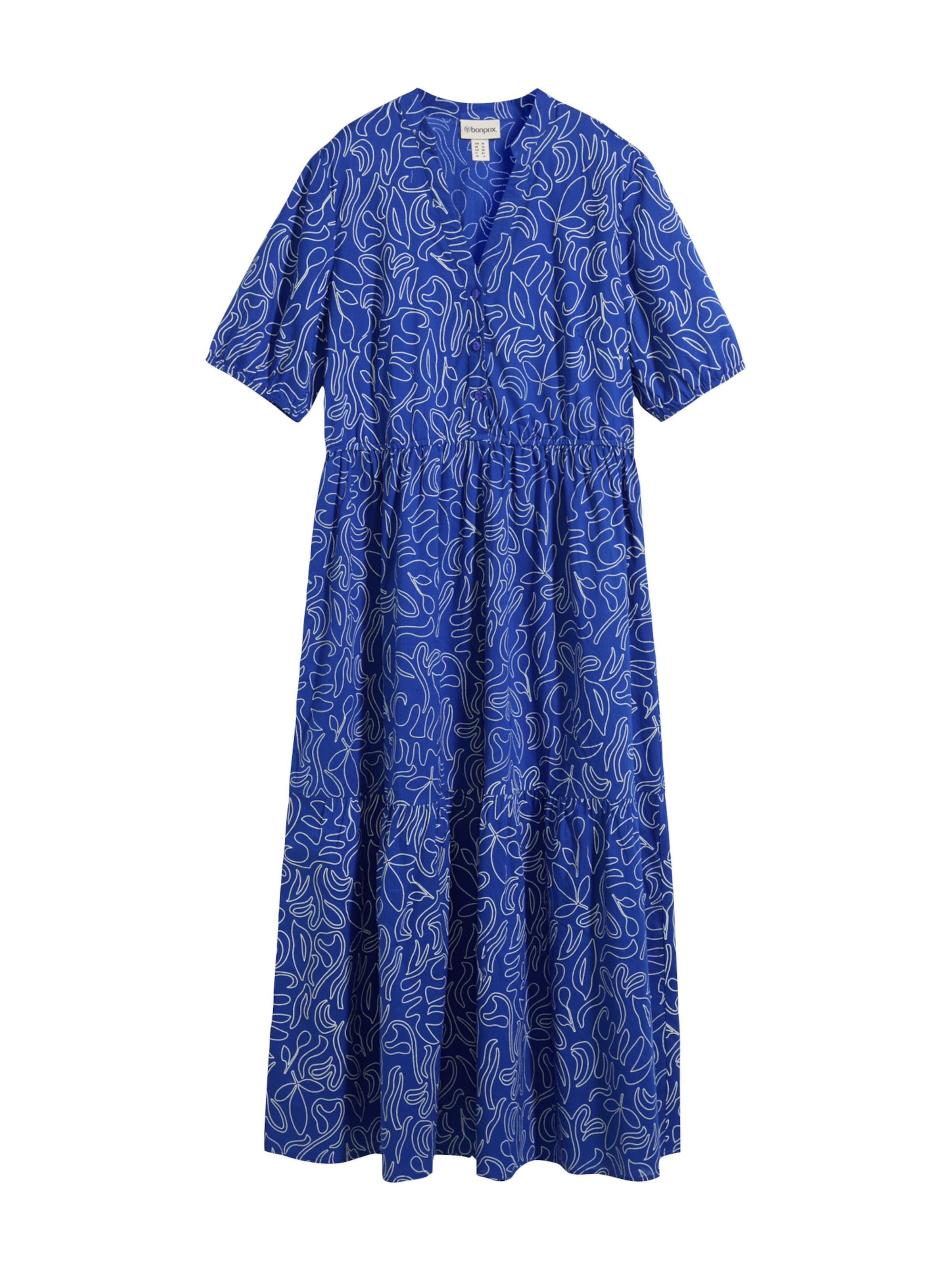 bonprix Blousejurk in Blauw: voorkant