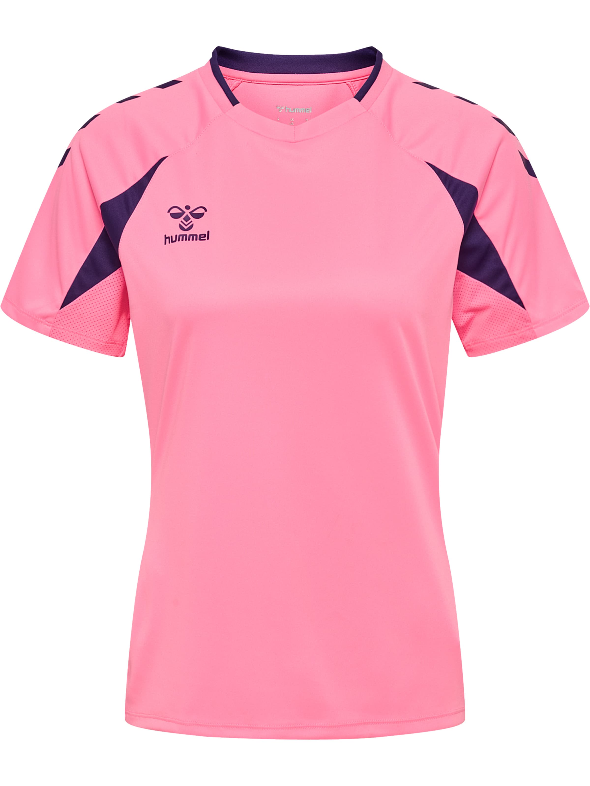 Hummel T-shirt fonctionnel en XXL en bleu marine / rose clair, Vue avec produit