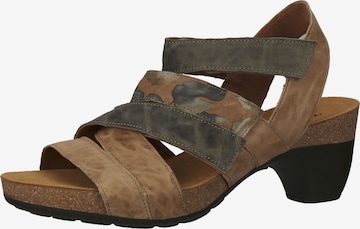 THINK! Strap Sandals in Brown: front