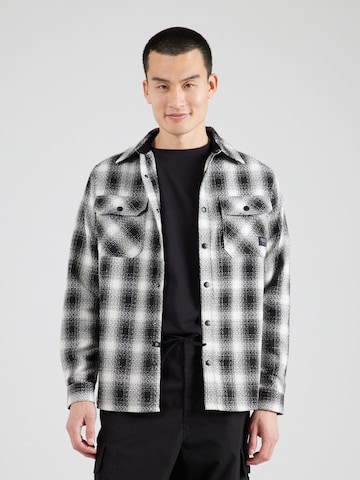 INDICODE JEANS Regular Fit Hemd 'Leks' in Schwarz: Vorderseite