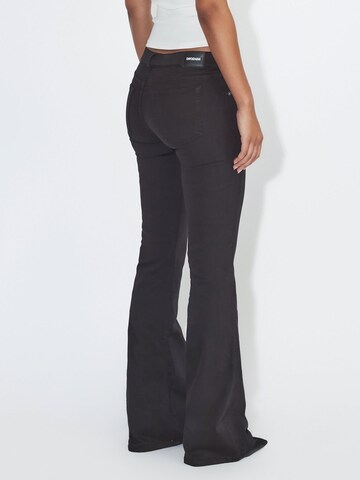 Dr. Denim Flared Jeans 'Kily Low Bootcut' in Zwart