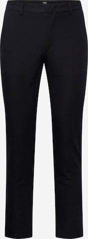 Coupe slim Pantalon chino 'Kaito' BOSS en noir : devant