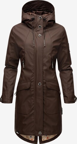 NAVAHOO Between-seasons coat 'Schötchen' in Brown: front