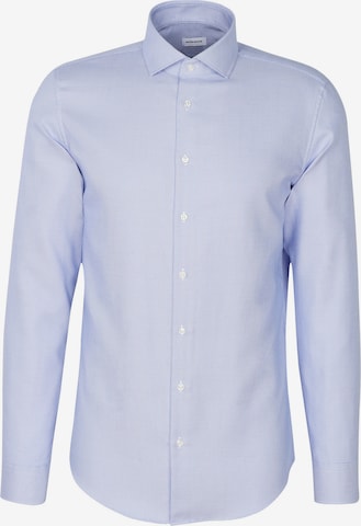 SEIDENSTICKER Businesshemd 'Schwarze Rose' in Blau: Vorderseite