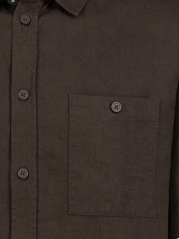 Eight2Nine Regular fit Button Up Shirt in Brown