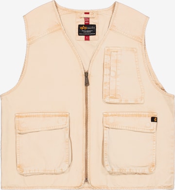 ALPHA INDUSTRIESPrsluk - bež boja: prednji dio