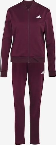 Costum de trening 'Dayready' de la ADIDAS SPORTSWEAR pe roșu: față
