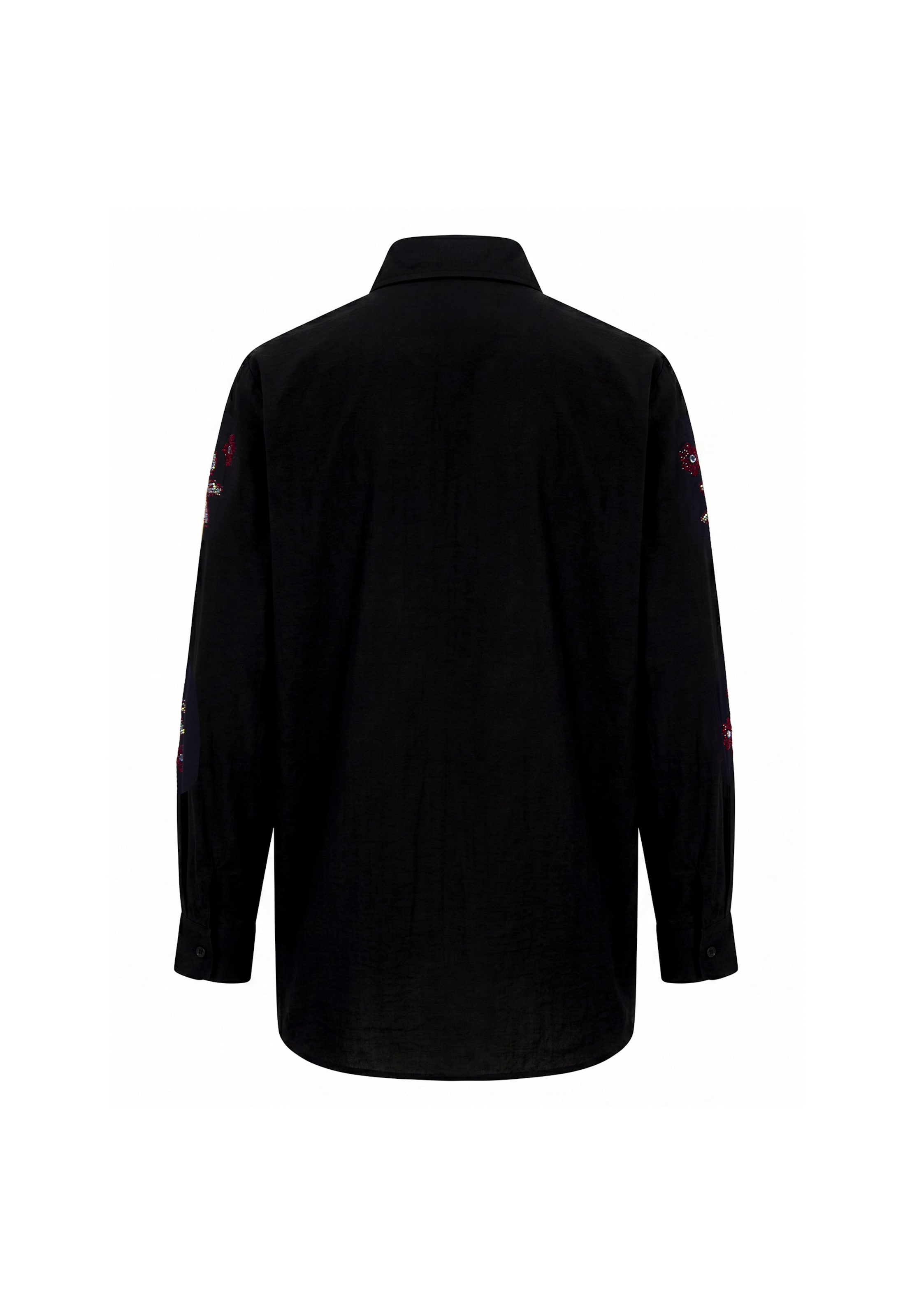 faina - Blusa 'Glamour' em preto