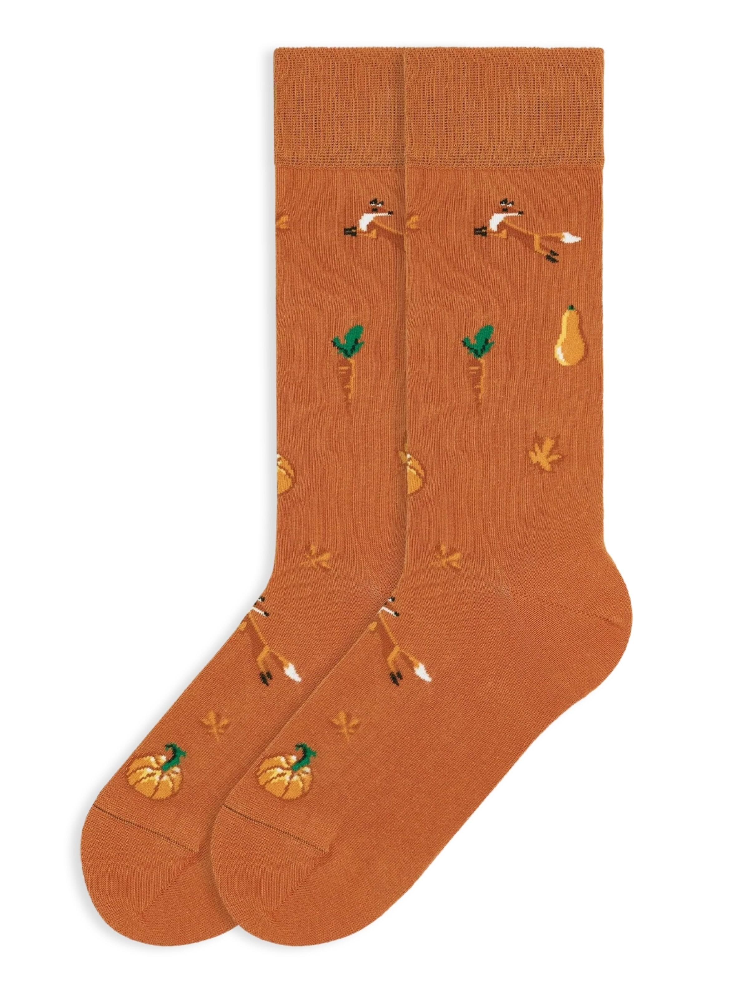 Von Jungfeld Socks 'Herbst ICONS' in Orange: front