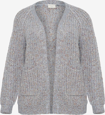 KAFFE CURVE Knit Cardigan 'Nana' in Grey: front