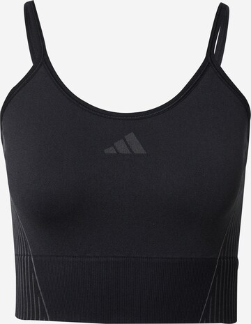 ADIDAS PERFORMANCE Sports top in Black: front