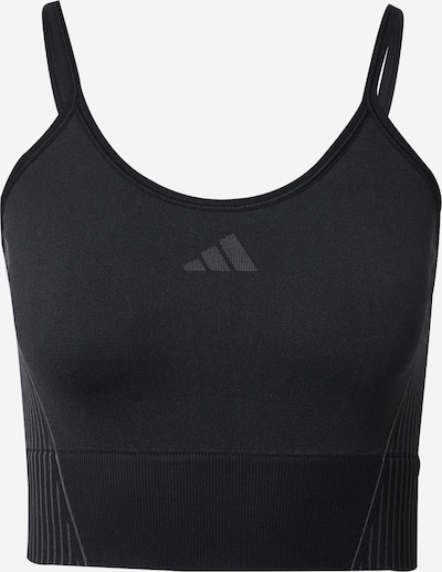 ADIDAS PERFORMANCE Sports Top in Stone / Black, Item view