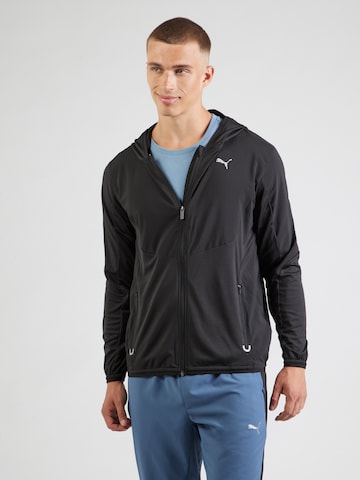 PUMA Trainingsjacke in Schwarz: Vorderseite