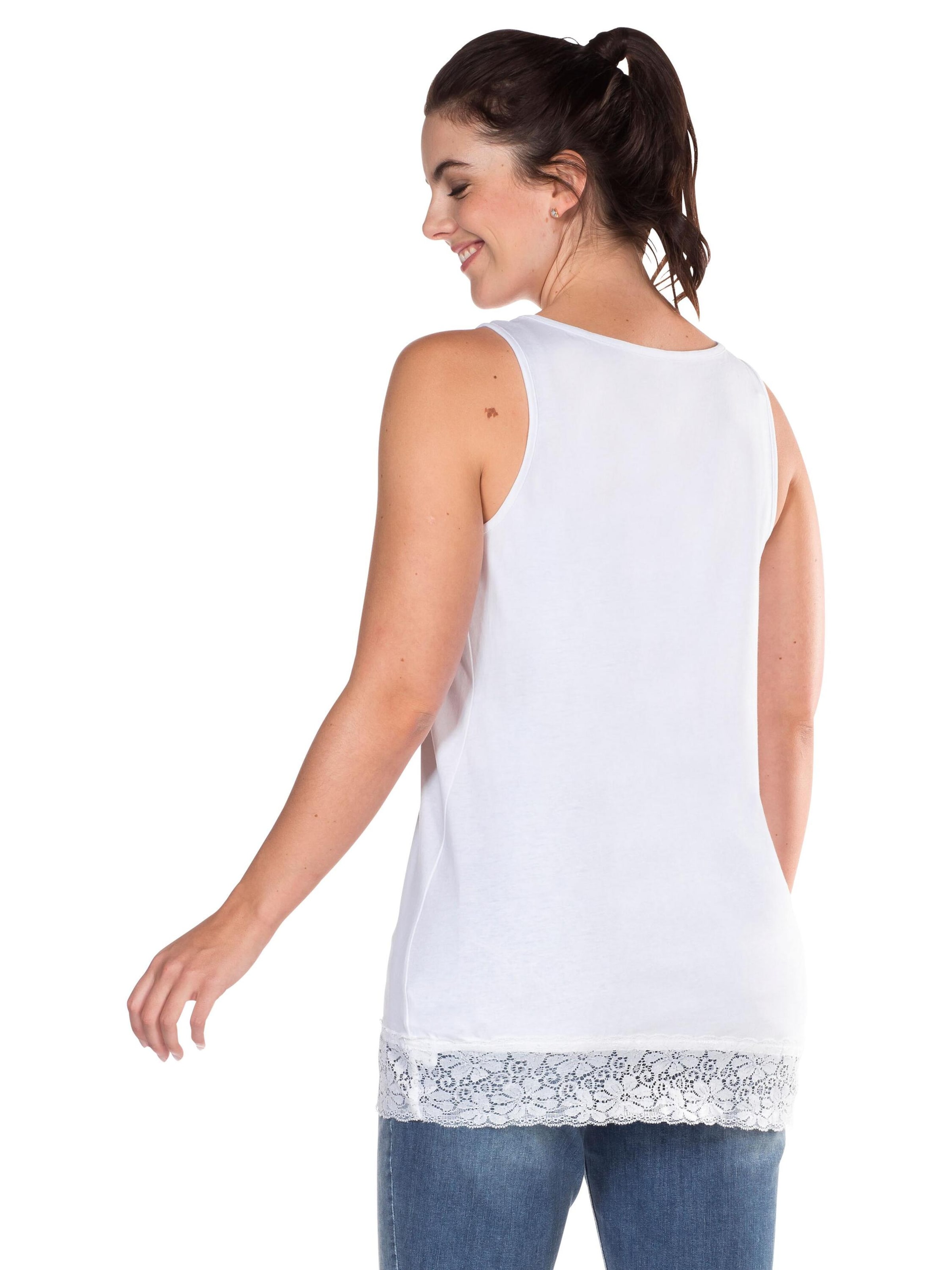 SHEEGO Μπλούζα σε λευκό