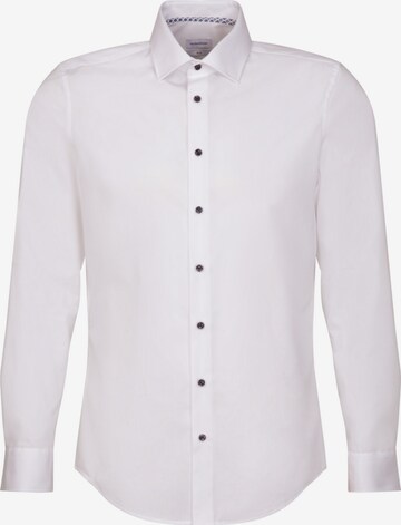 SEIDENSTICKER Slim fit Business shirt in White: front