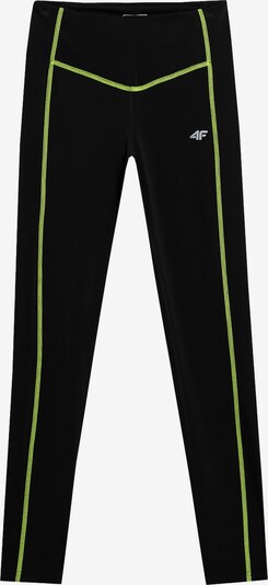 Pantaloni sport 4F pe verde neon / negru, Vizualizare produs
