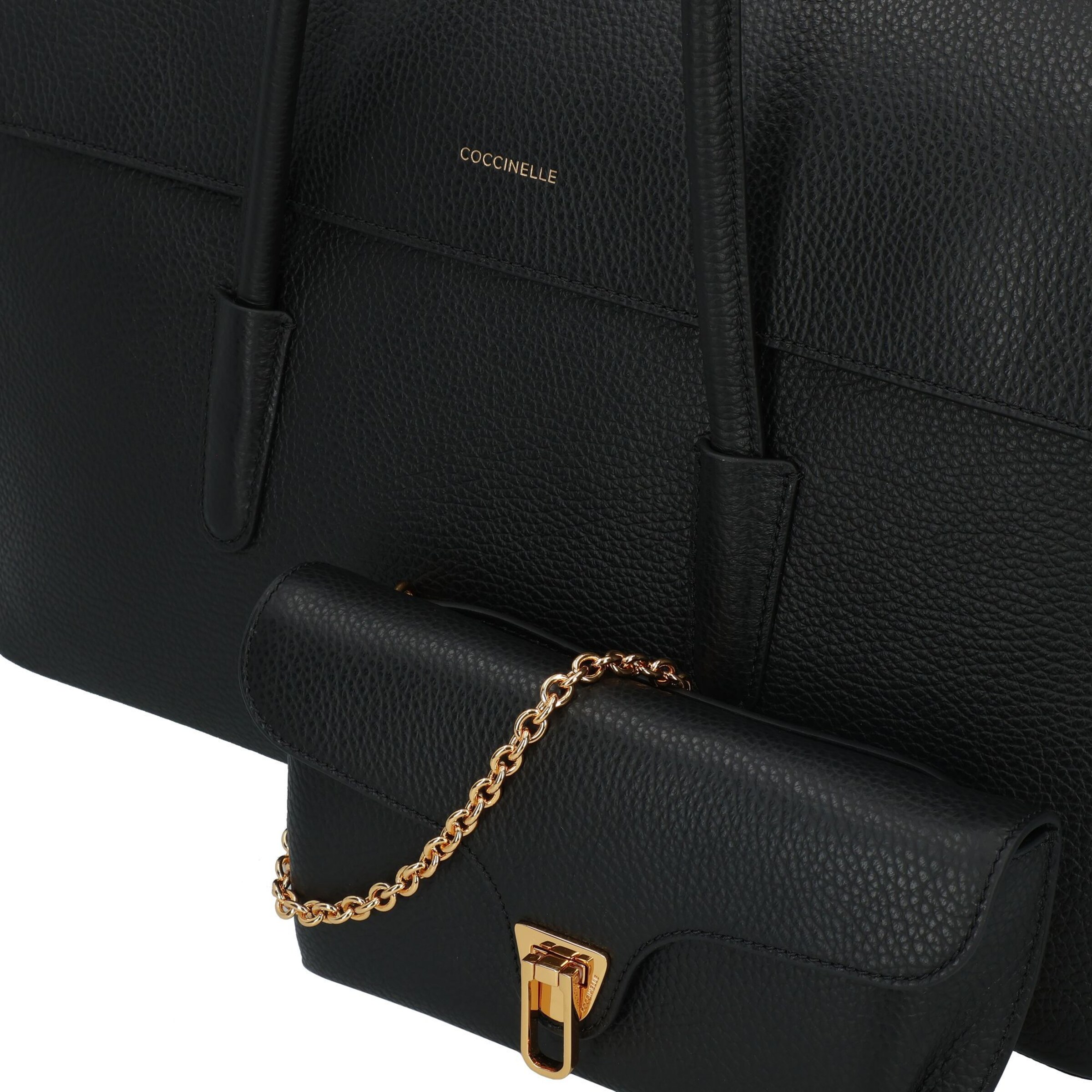 Cabas 'Double Beat' Coccinelle en noir