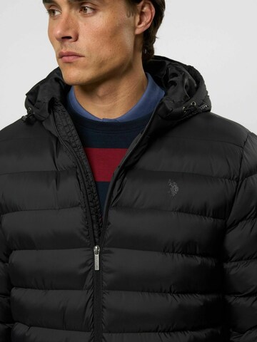 U.S. POLO ASSN. Jacke 'Artur' in Schwarz