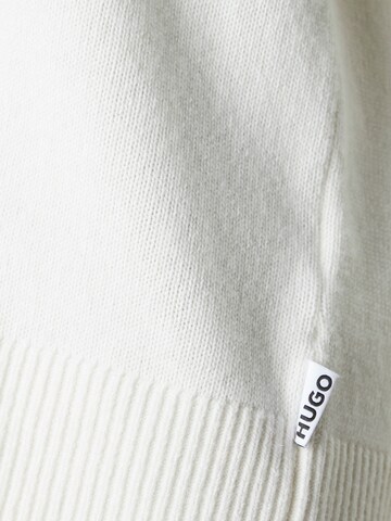 HUGO Gebreid vest 'Selsar' in Wit