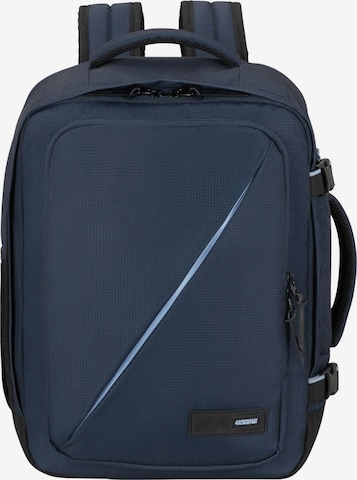 Zaino di American Tourister in blu: frontale
