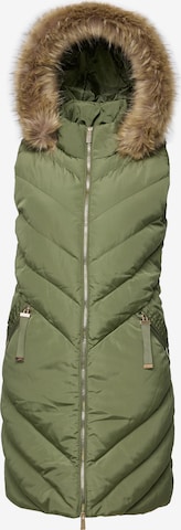 Threadbare Vest 'Pire' in Green: front