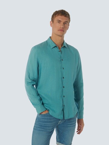 No Excess Regular fit Button Up Shirt in Blue: front