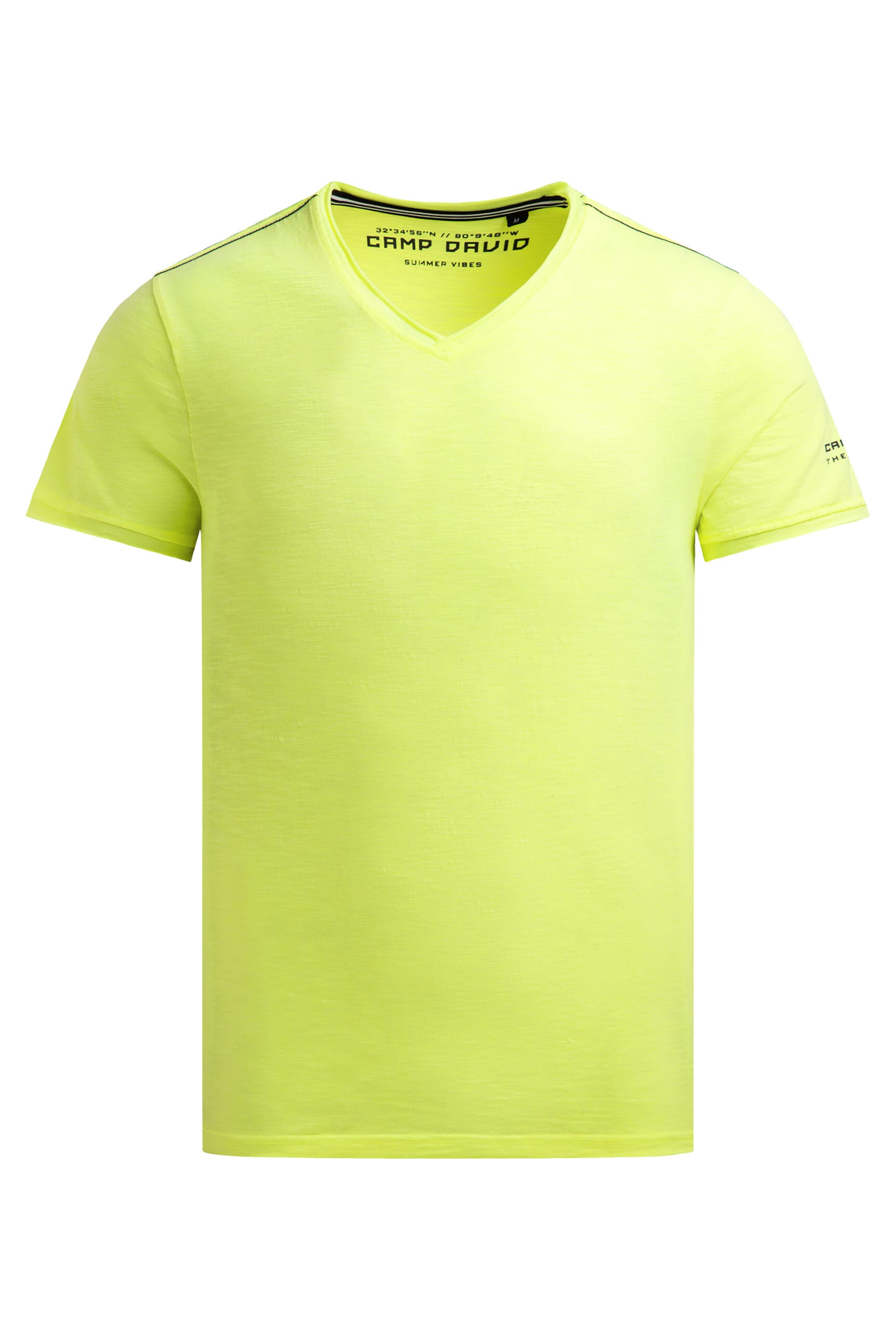 CAMP DAVID Shirt in Yellow: front