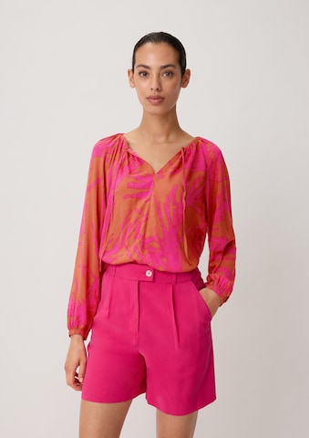 COMMA Blouse in Roze: voorkant