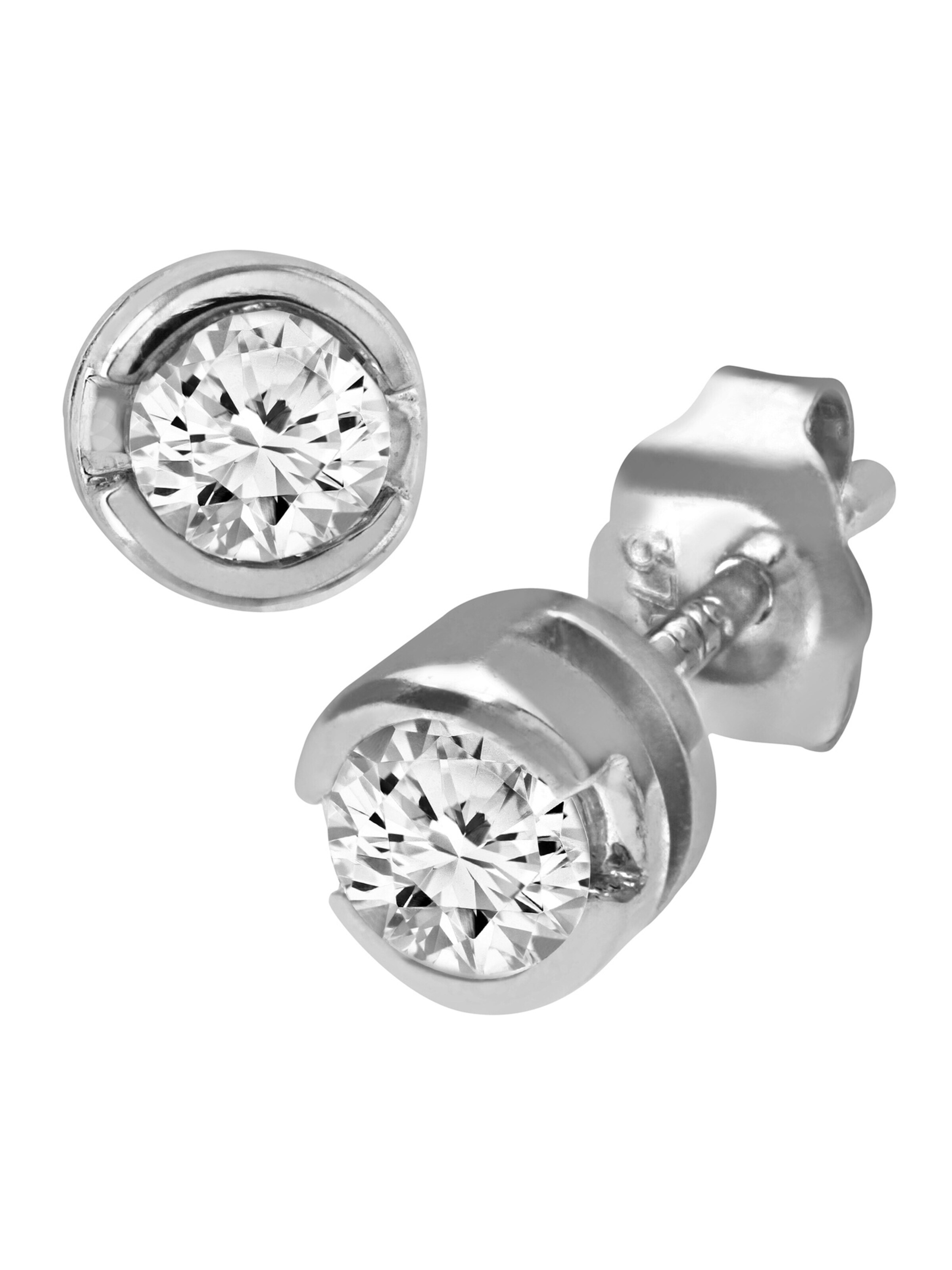 DIAMANT LETERNEL Earrings in Silver: front