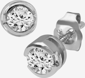 Boucles d'oreilles DIAMANT LETERNEL en argent : devant