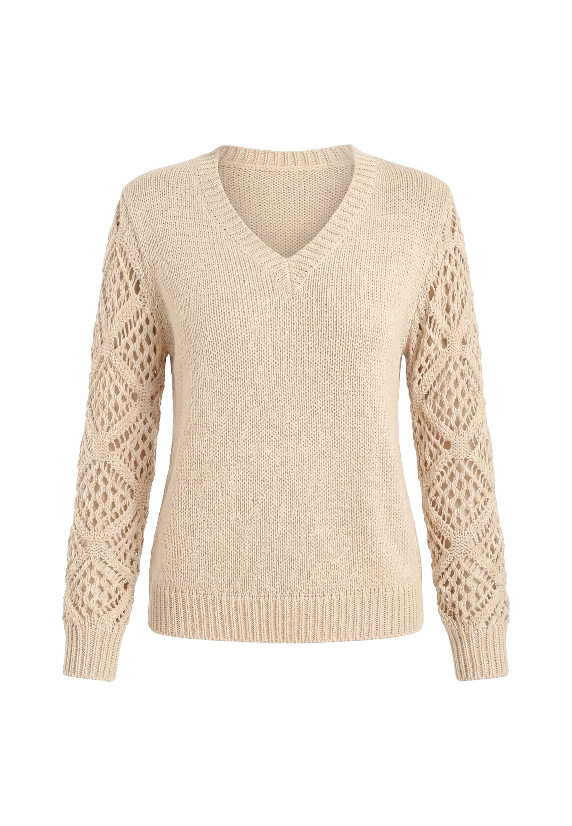 faina - Jersey en beige: frente