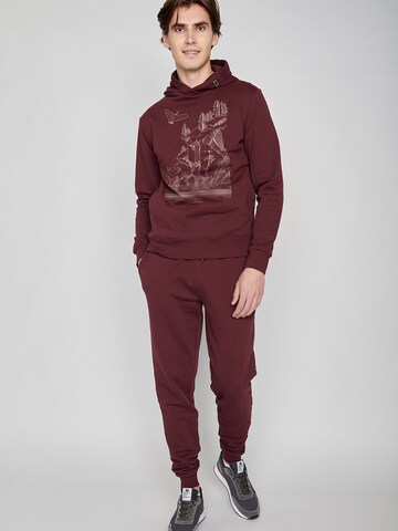 GREENBOMB Sweatshirt 'Nature Sea Dragon' in Red