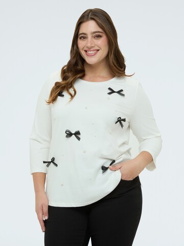 Pull-over Fiorella Rubino en blanc