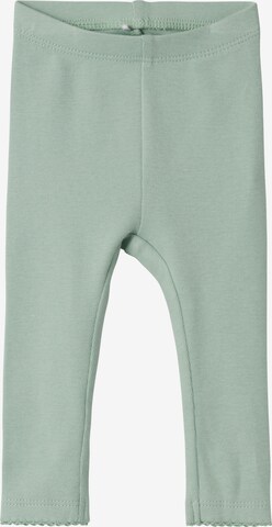 NAME IT Regular Leggings 'DAYS' in Green: front