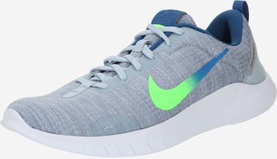 NIKE Loopschoen 'FLEX EXPERIENCE 12' in de kleur Blauw / Duifblauw / Grijs / Neongroen, Productweergave