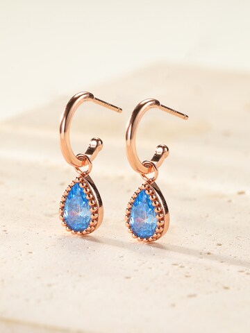 Hey Happiness Ohrringe 'March Birthstone' in Gold