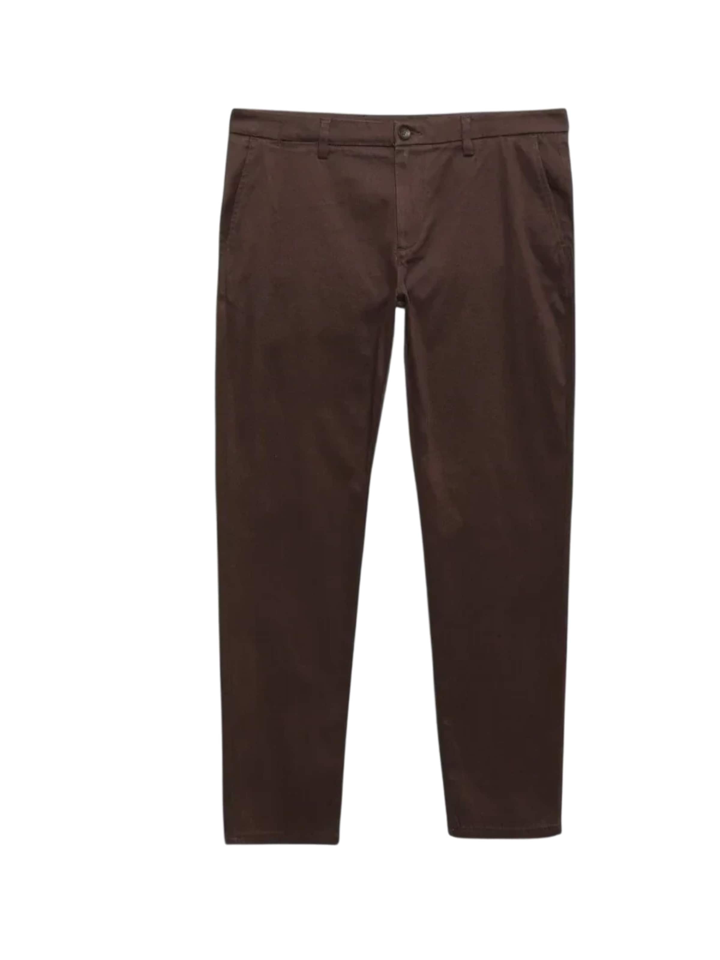 KİP Slimfit Chino in Bruin: voorkant