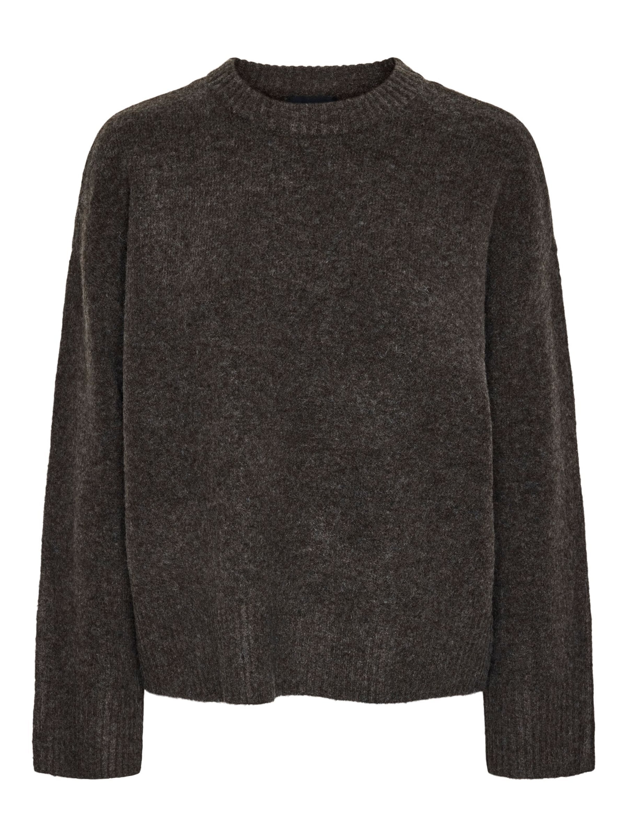 PIECES Sweater 'PCANA' in Dark grey / mottled grey, Item view