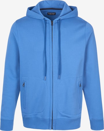 Louis Sayn Zip-Up Hoodie in Blue: front