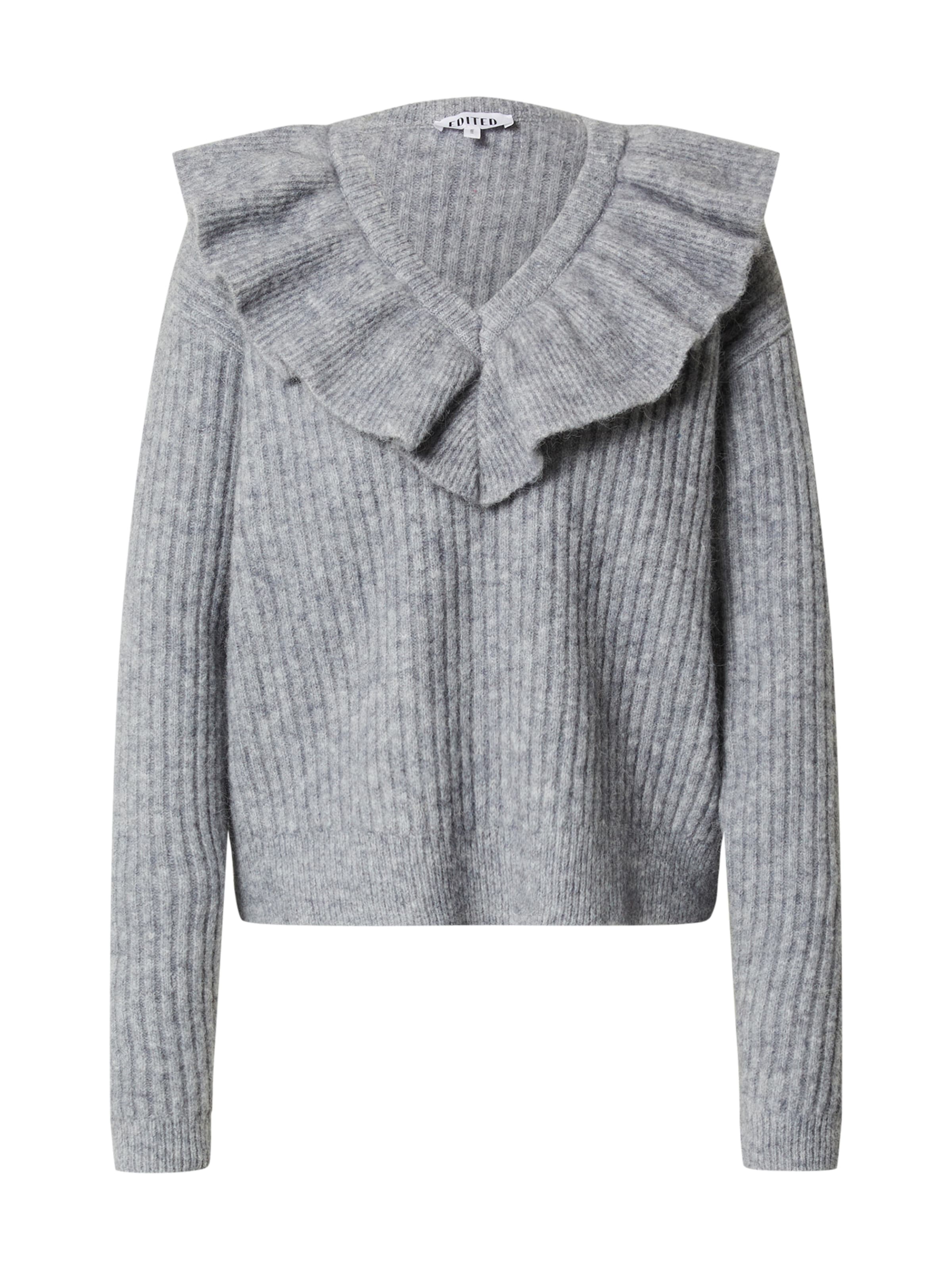 EDITED Trui 'Friederike' in Grijs: voorkant