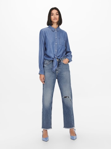 Jaqueline de Yong Blouse 'Jasper' in Blauw