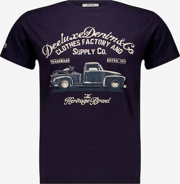 T-Shirt 'Truck' Deeluxe en bleu : devant