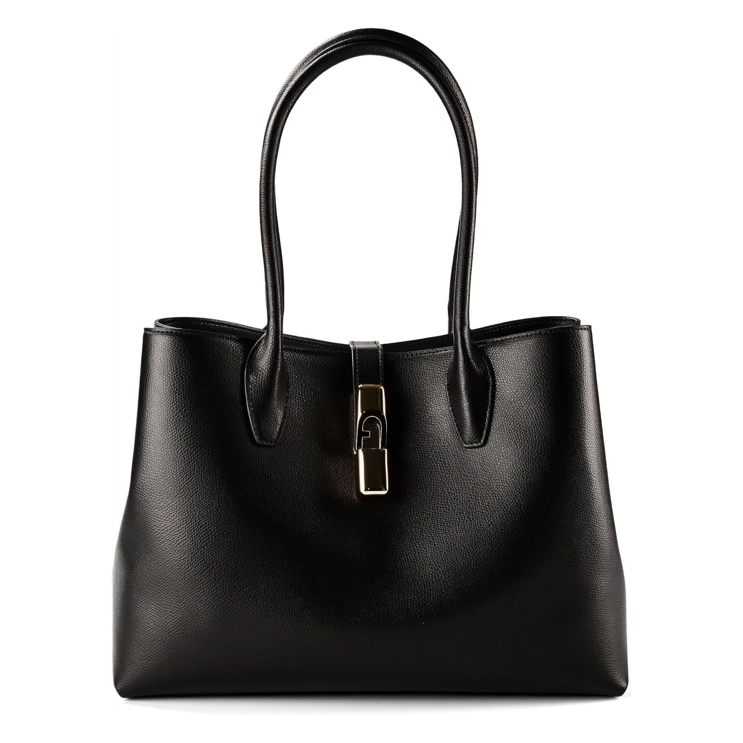 FURLA - Shopper 'Goccia' em preto: frente