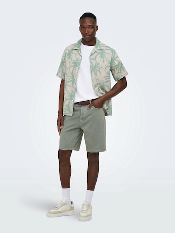 Only & Sons Regular Fit Hemd 'ONSCAIDEN' in Grau