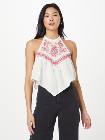 Nasty Gal Top in White: front