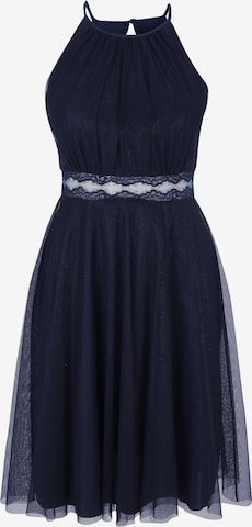 Robe de cocktail Vera Mont en bleu : devant