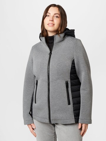 SAMOON Between-Season Jacket in Grey: front